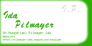 ida pilmayer business card